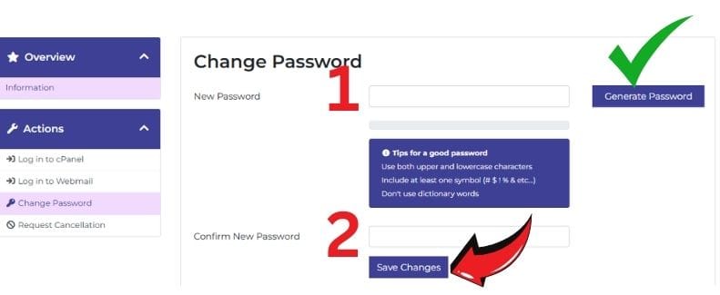 enter new password
